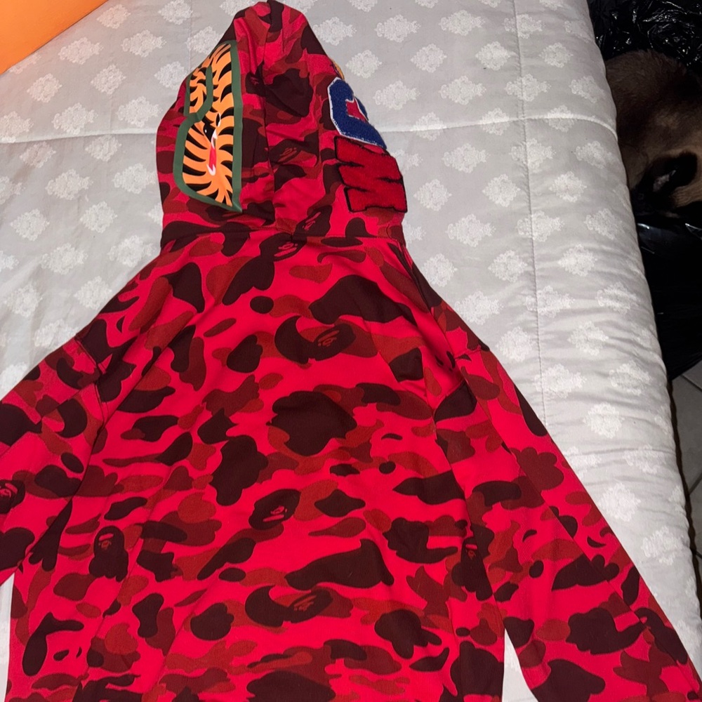 Bape Red Camo Men's Sweater